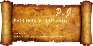 Pellikán Jázmin névjegykártya